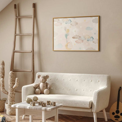 Artgeist plakat Eventyrhimmel 30 x 21 cm med gyldent ramme, 1 stk