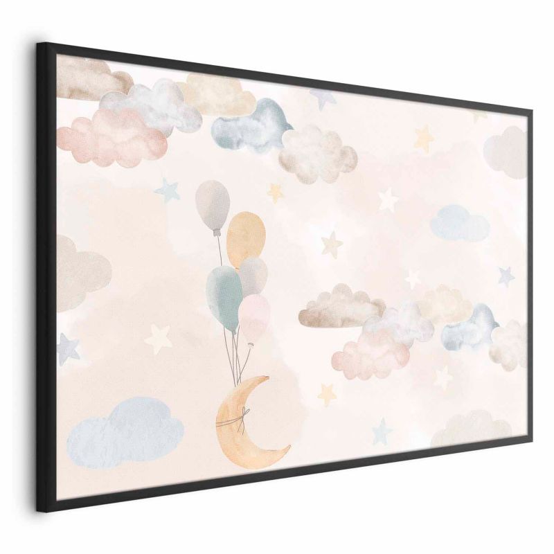 Artgeist plakat eventyrhimmel 60 x 40 cm med sort ramme, 1 stk