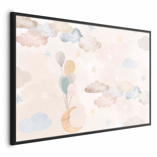 Artgeist plakat eventyrhimmel 60 x 40 cm med sort ramme, 1 stk