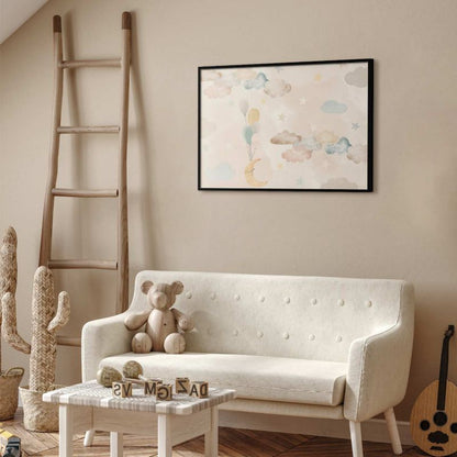 Artgeist plakat eventyrhimmel 60 x 40 cm med sort ramme, 1 stk