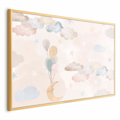 Artgeist plakat Eventyrhimmel 90 x 60 cm med guldramme, 1 stk