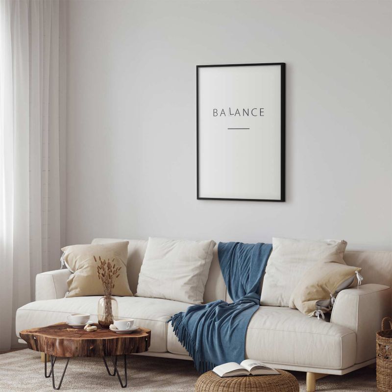 Artgeist Balance plakat 40x60 cm med sort ramme, 1 stk