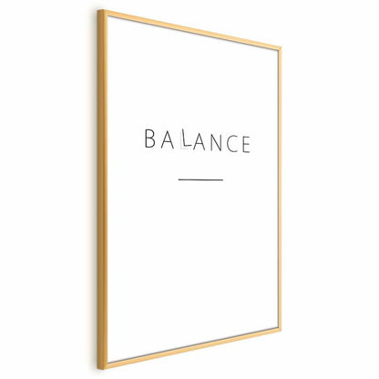 Artgeist Balance plakat 60x90 cm med guldramme, 1 stk