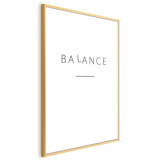 Artgeist Balance plakat 60x90 cm med guldramme, 1 stk