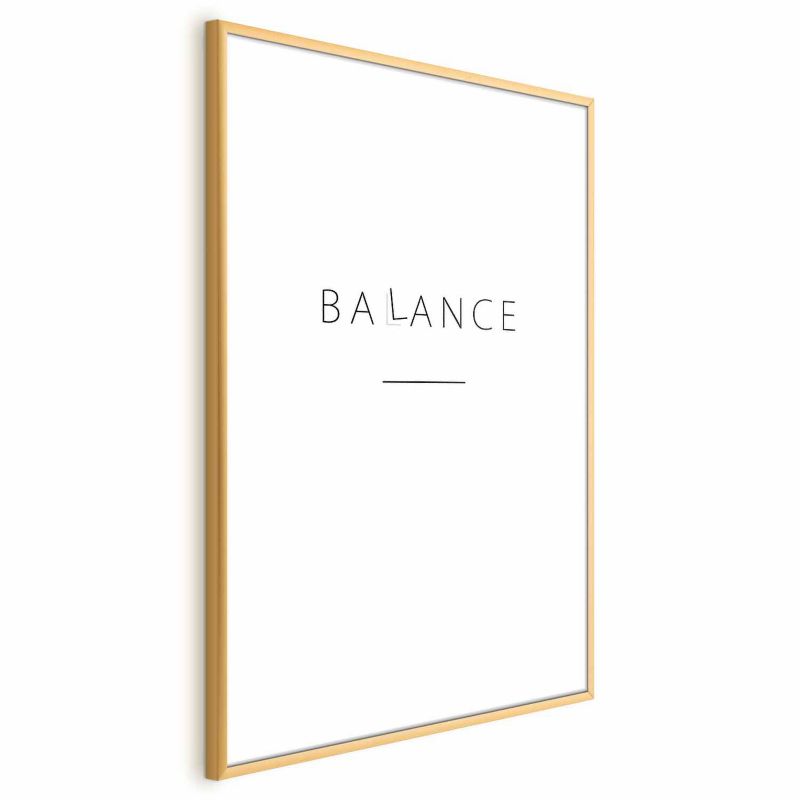 Artgeist Balance plakat 60 x 90 cm med guldramme, 1 stk