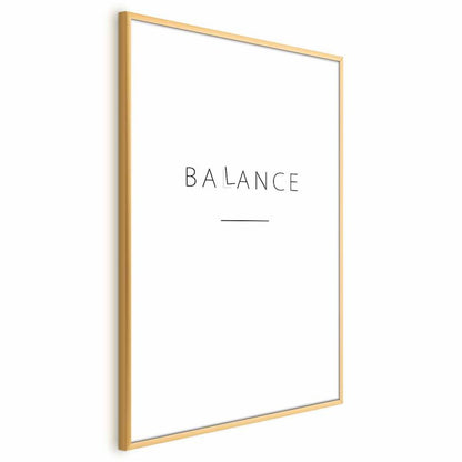 Artgeist Balance plakat 60 x 90 cm med guldramme, 1 stk