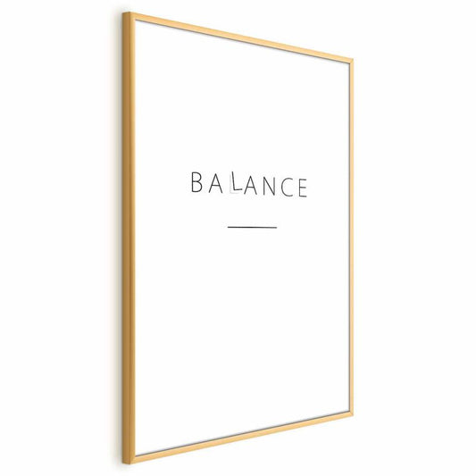 Artgeist Balance plakat 60 x 90 cm med guldramme, 1 stk