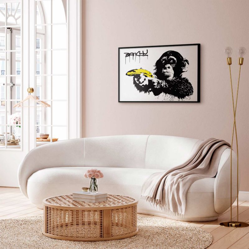 Artgeist plakat Bananpistol 60 x 40 cm med sort ramme, 1 stk