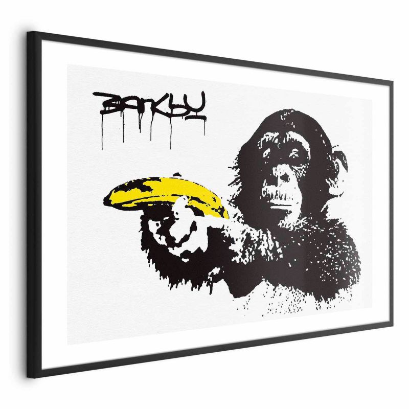 Artgeist plakat Bananpistol 60 x 40 cm med sort ramme, 1 stk