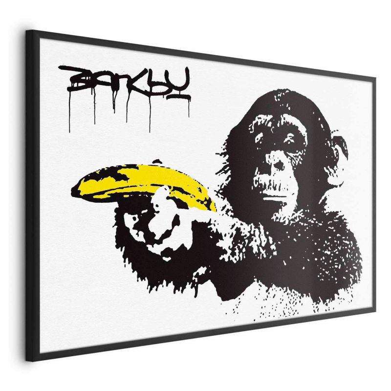 Artgeist plakat Bananpistol 90 x 60 cm med sort ramme, 1 stk