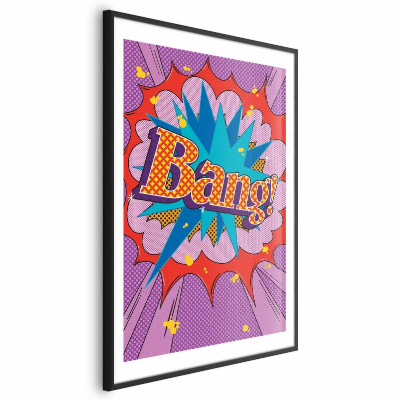Artgeist Bang plakat 60x90 cm med sort ramme, 1 stk
