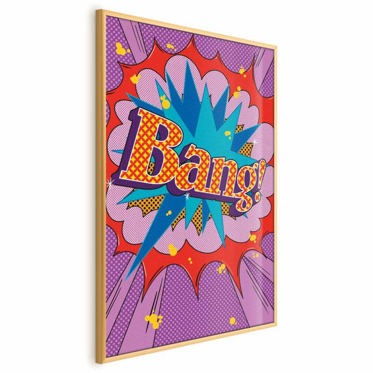 Artgeist Bang plakat 60 x 90 cm med guldramme, 1 stk