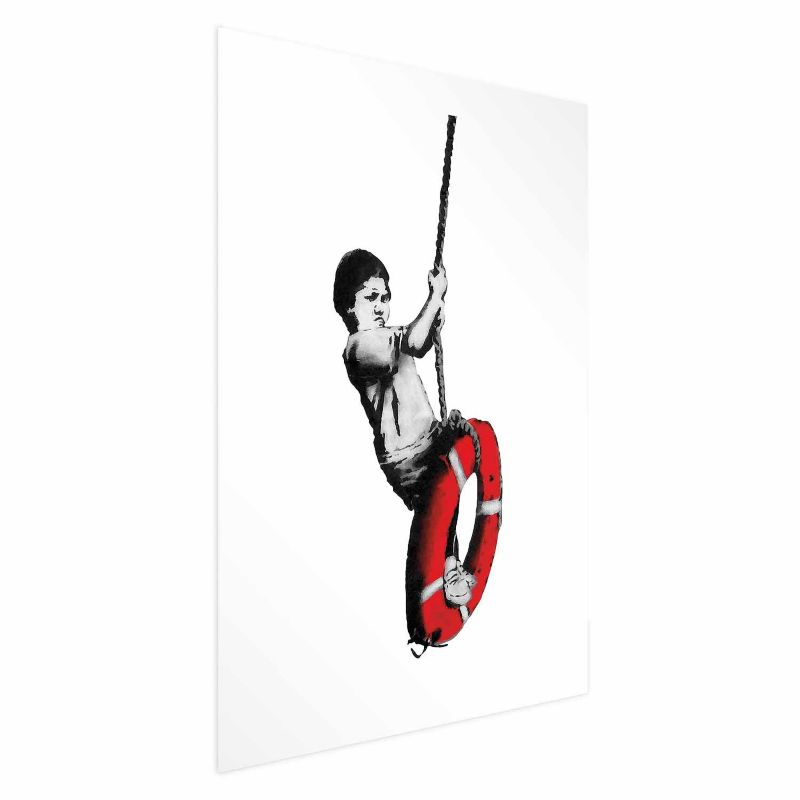 Artgeist Banksy plakat: Dreng 21 x 30 cm uden ramme, 1 stk