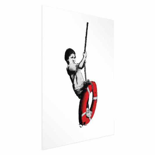 Artgeist Banksy plakat: Dreng 21 x 30 cm uden ramme, 1 stk