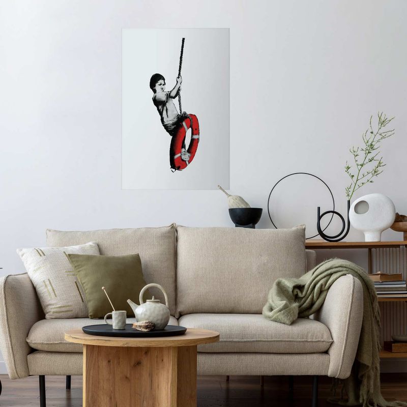 Artgeist Banksy plakat: Dreng 21 x 30 cm uden ramme, 1 stk