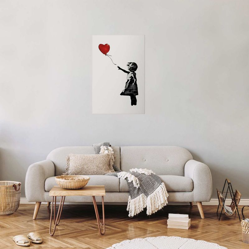 Artgeist Banksy-plakat: Pige 21 x 30 cm uden ramme, 1 stk