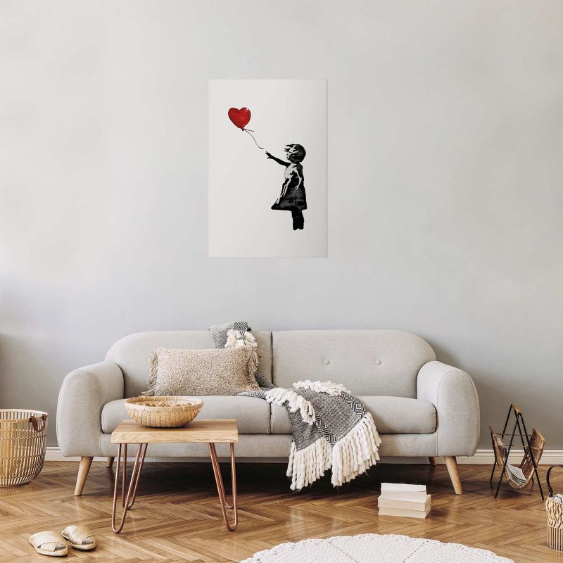 Artgeist Banksy-plakat: Pige 29,7 x 42 cm uden ramme, 1 stk
