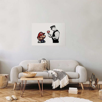 Artgeist Banksy plakat: Svampeplukker 30x21 cm uden ramme, 1 stk