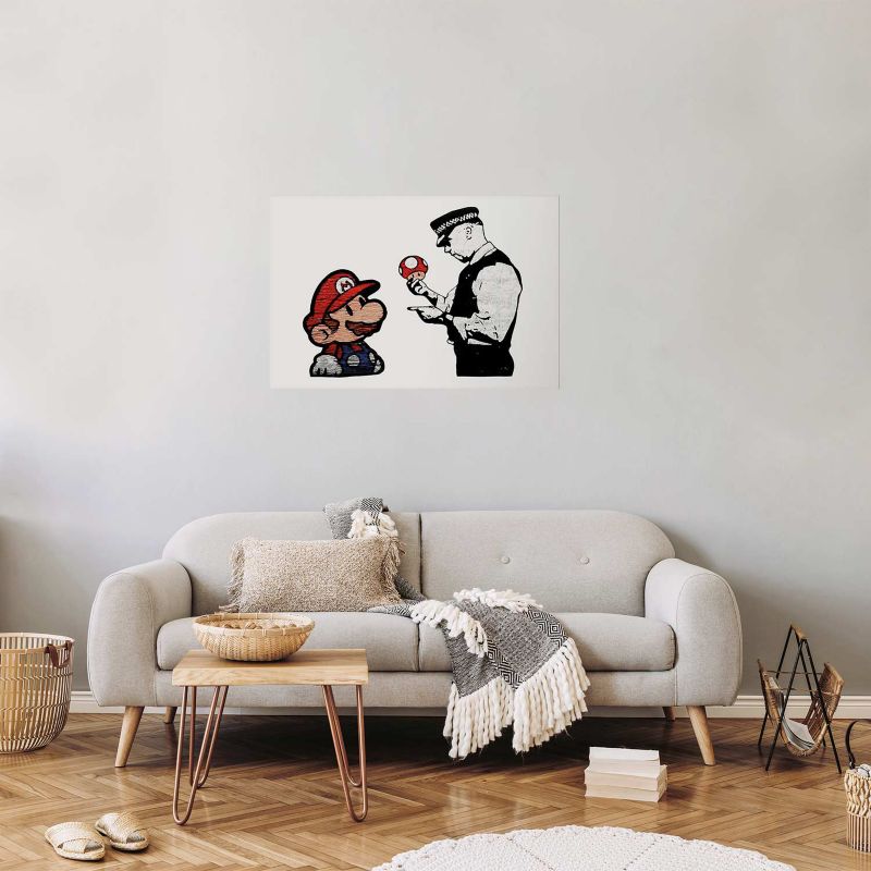 Artgeist Banksy plakat: Svampeplukker 30x21 cm uden ramme, 1 stk