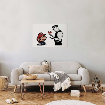 Artgeist Banksy plakat: Svampeplukker 30x21 cm uden ramme, 1 stk