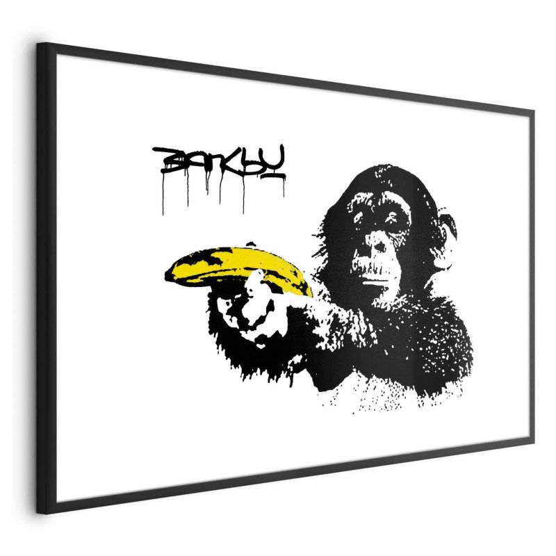 Artgeist Banksy-plakat: Abe 42 x 29,7 cm med sort ramme, 1 stk