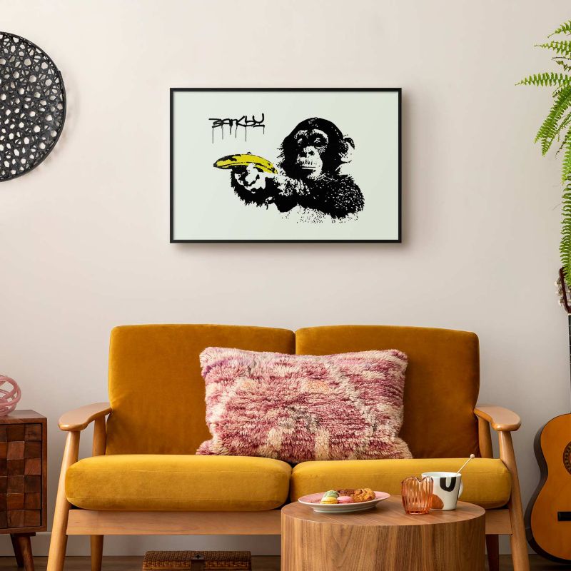 Artgeist Banksy-plakat: Abe 42 x 29,7 cm med sort ramme, 1 stk