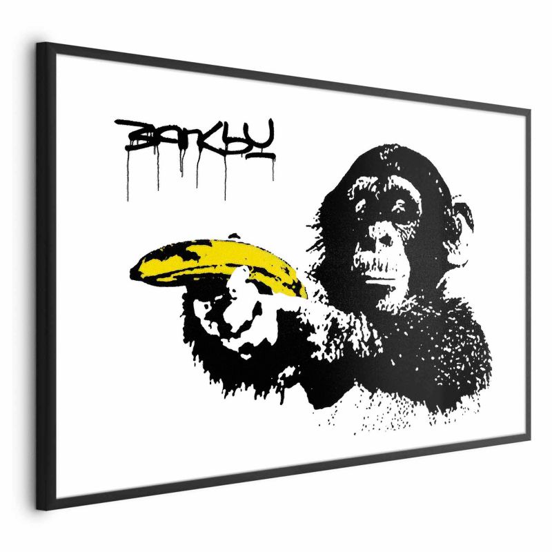 Artgeist Banksy-plakat: Abe 42 x 29,7 cm med sort ramme, 1 stk