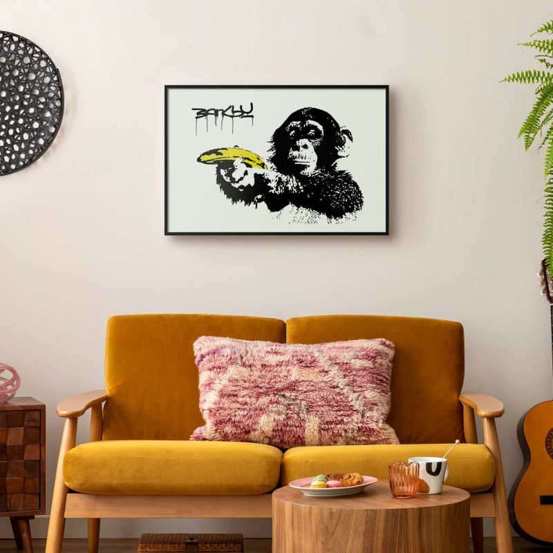 Artgeist Banksy-plakat: Abe 42 x 29,7 cm med sort ramme, 1 stk