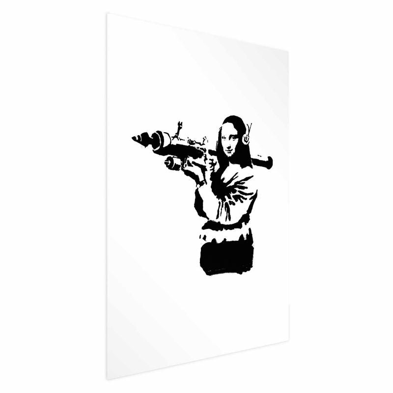 Artgeist Banksy Mona Lisa plakat 21x30 cm uden ramme, 1 stk