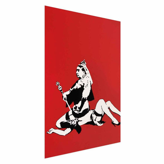 Artgeist Banksy-plakat: Dronning Victoria 21 x 30 cm uden ramme, 1 stk