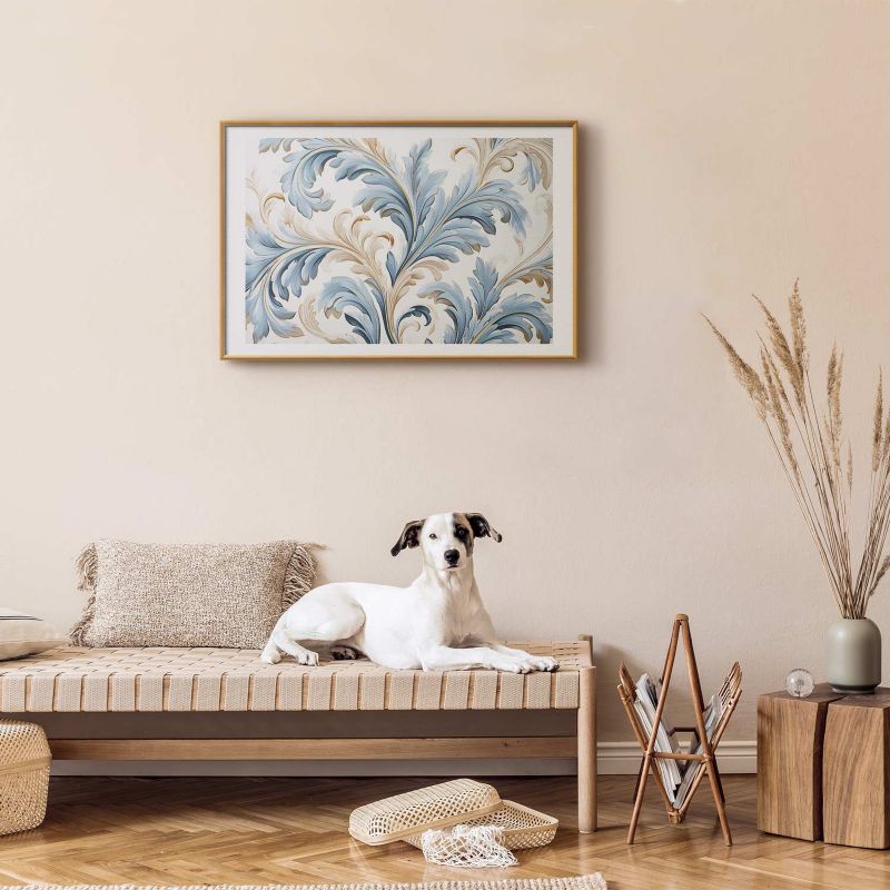 Artgeist plakat barokklatring 90 x 60 cm med guldramme, 1 stk