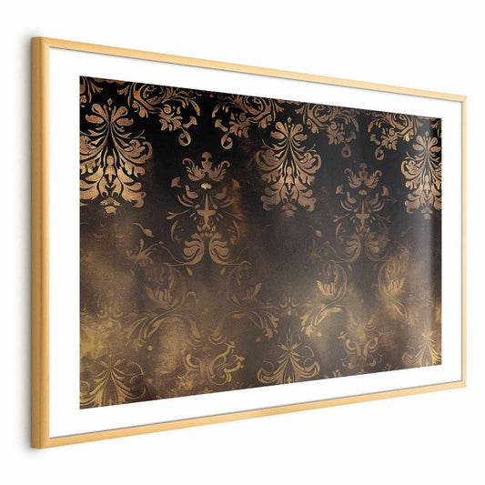 Artgeist plakat barokmønstre 30x21 cm med guldramme, 1 stk