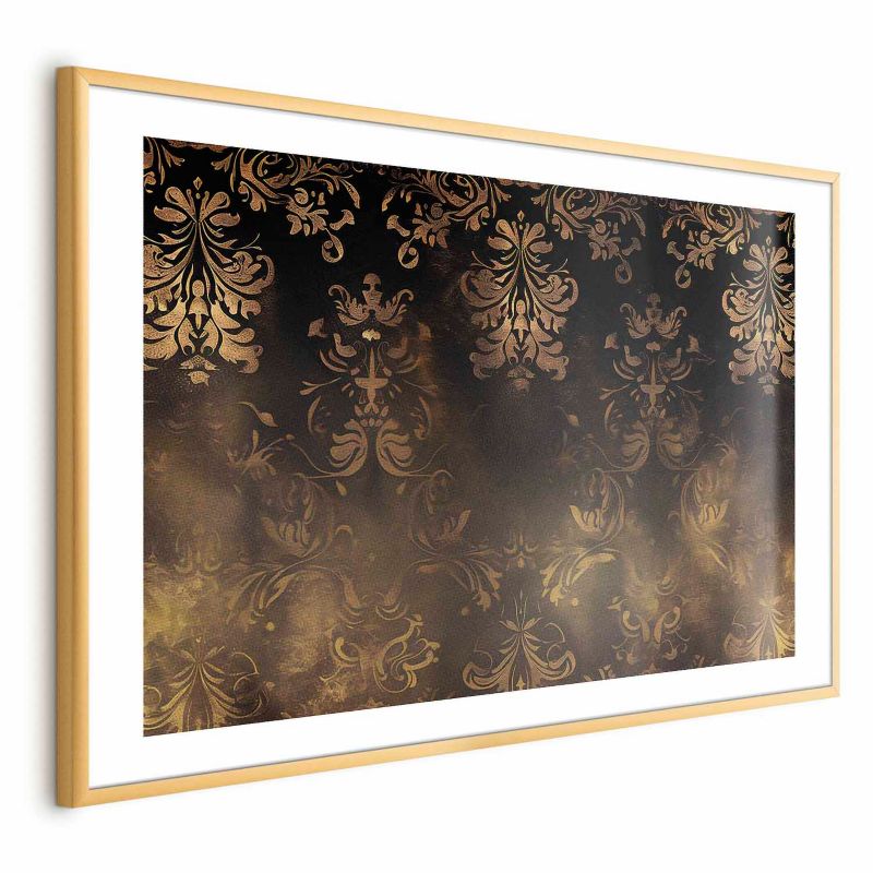 Plakat Artgeist barokmønstre 42 x 29,7 cm med guldramme, 1 stk