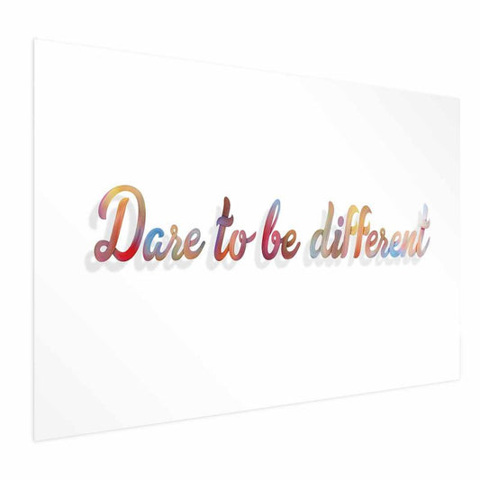 Artgeist plakat Be different 30 x 21 cm uden ramme, 1 stk