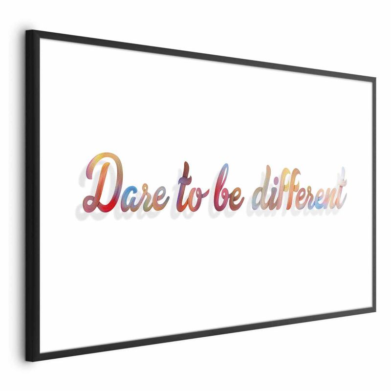 Artgeist plakat Be different 42 x 29,7 cm med sort ramme, 1 stk