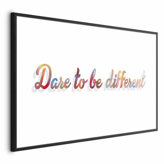 Artgeist plakat Be different 42 x 29,7 cm med sort ramme, 1 stk