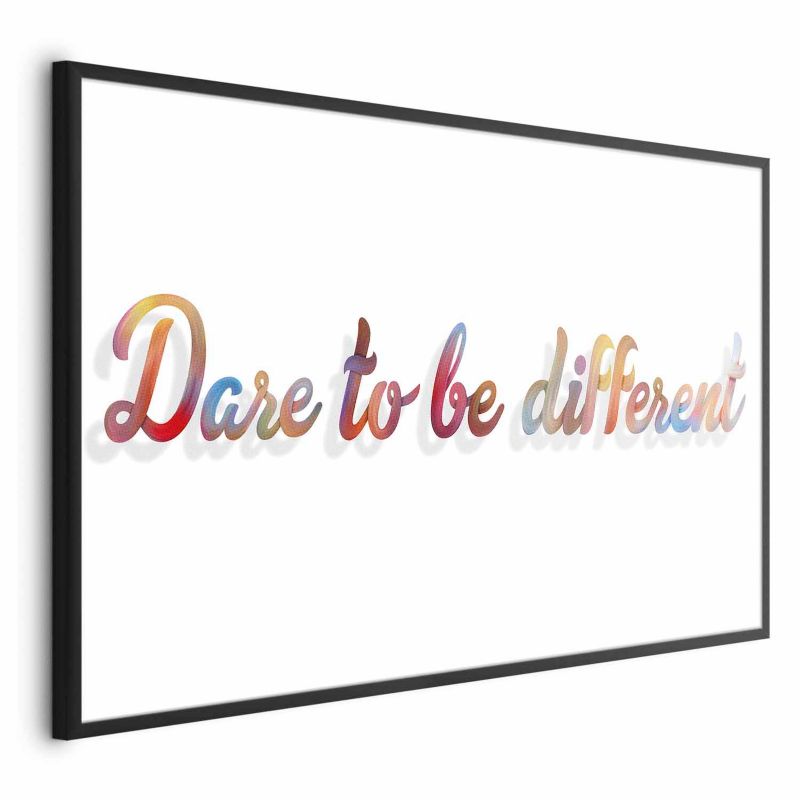 Artgeist plakat Be different 42 x 29,7 cm med sort ramme, 1 stk