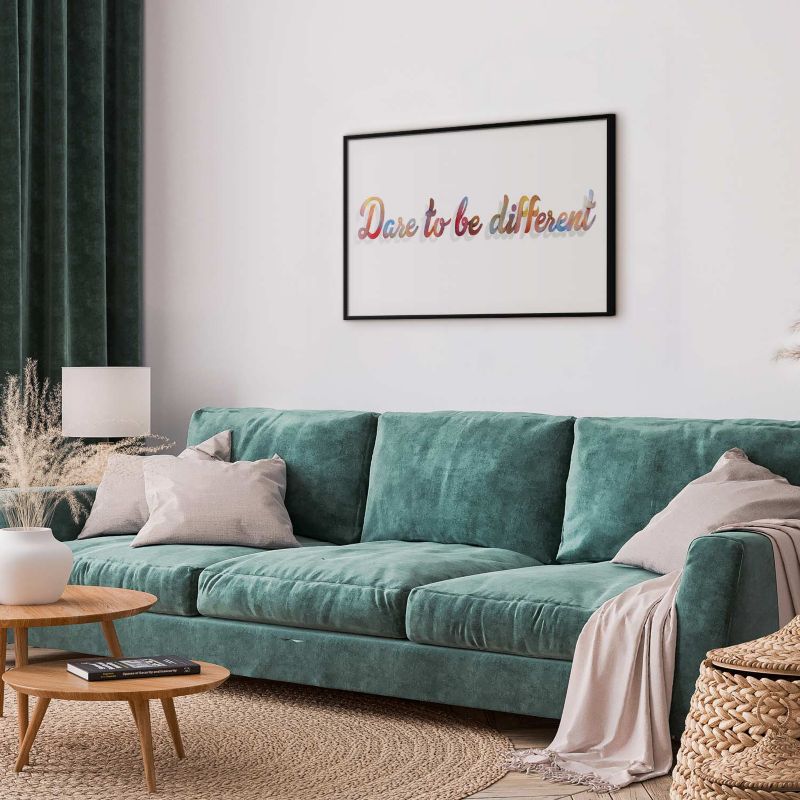 Artgeist plakat Be different 42 x 29,7 cm med sort ramme, 1 stk