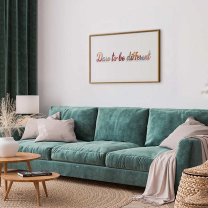 Artgeist plakat Be different 90 x 60 cm med guldramme, 1 stk