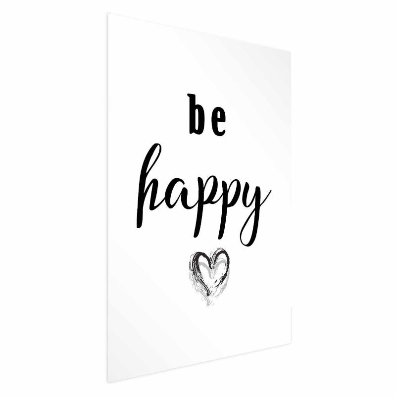 Plakat Artgeist Be happy 40 x 60 cm uden ramme 1 stk