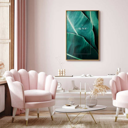 Artgeist Be nice plakat 29,7 x 42 cm med guldramme, 1 stk