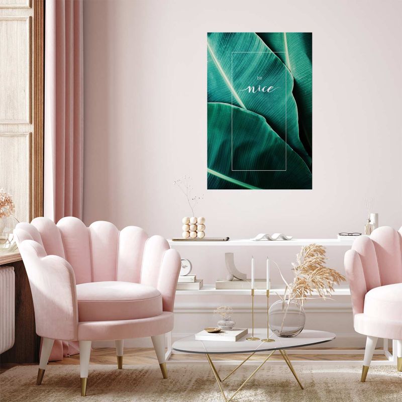 Artgeist Be nice plakat 60x90 cm uden ramme, 1 stk