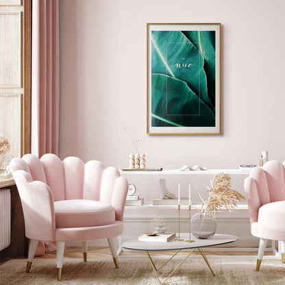 Artgeist Be nice plakat 60 x 90 cm med gylden ramme, 1 stk