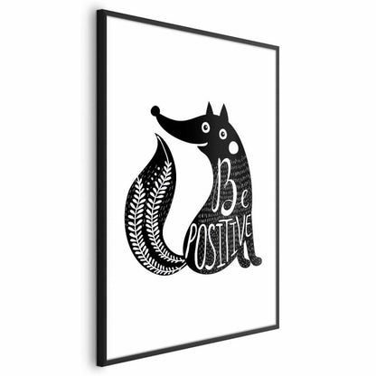 Artgeist Be positive plakat 60x90 cm med sort ramme, 1 stk