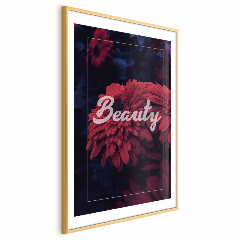 Artgeist Beauty plakat 29,7 x 42 cm med guldramme, 1 stk