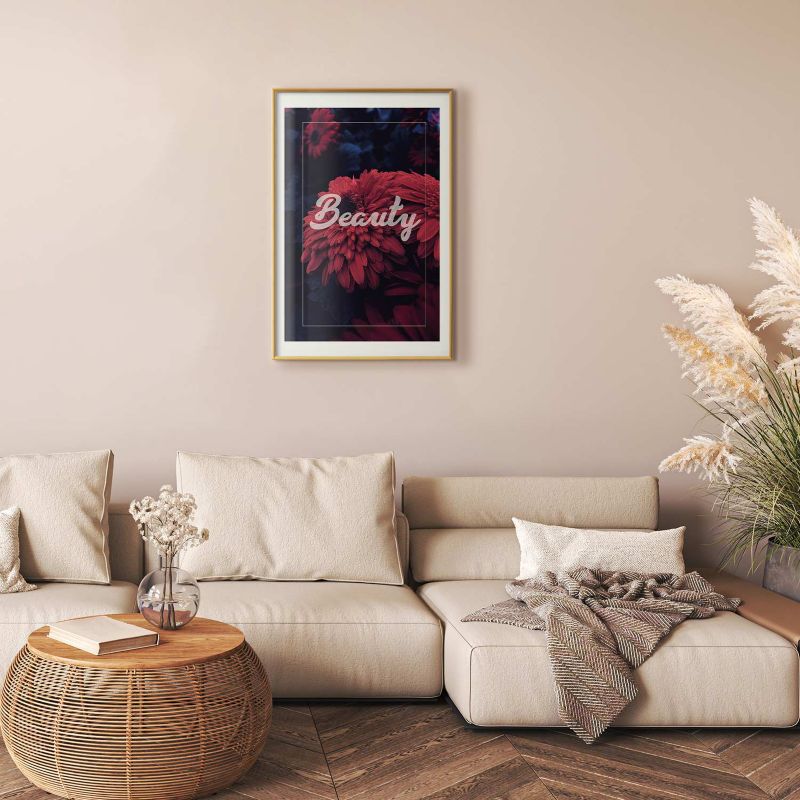 Artgeist Beauty plakat 29,7 x 42 cm med guldramme, 1 stk