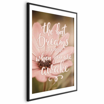 Artgeist Best dreams plakat 21x30 cm med sort ramme, 1 stk