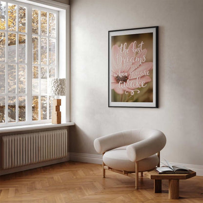 Artgeist Best dreams plakat 21x30 cm med sort ramme, 1 stk