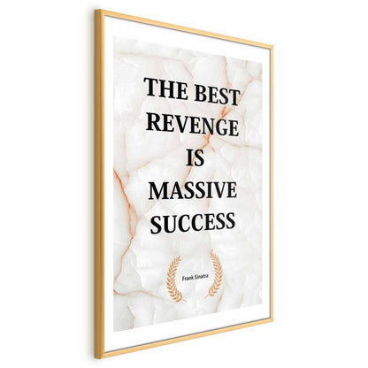 Artgeist Best Revenge plakat 40 x 60 cm med guldramme, 1 stk