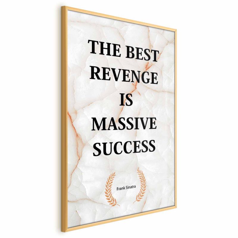 Artgeist Best Revenge plakat 40x60 cm med guldramme, 1 stk